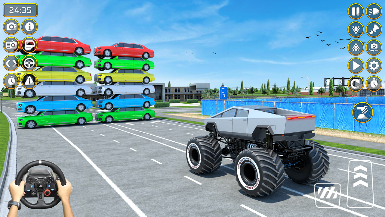 اسکرین شات 4 بازی Monster Truck Racing Car Games