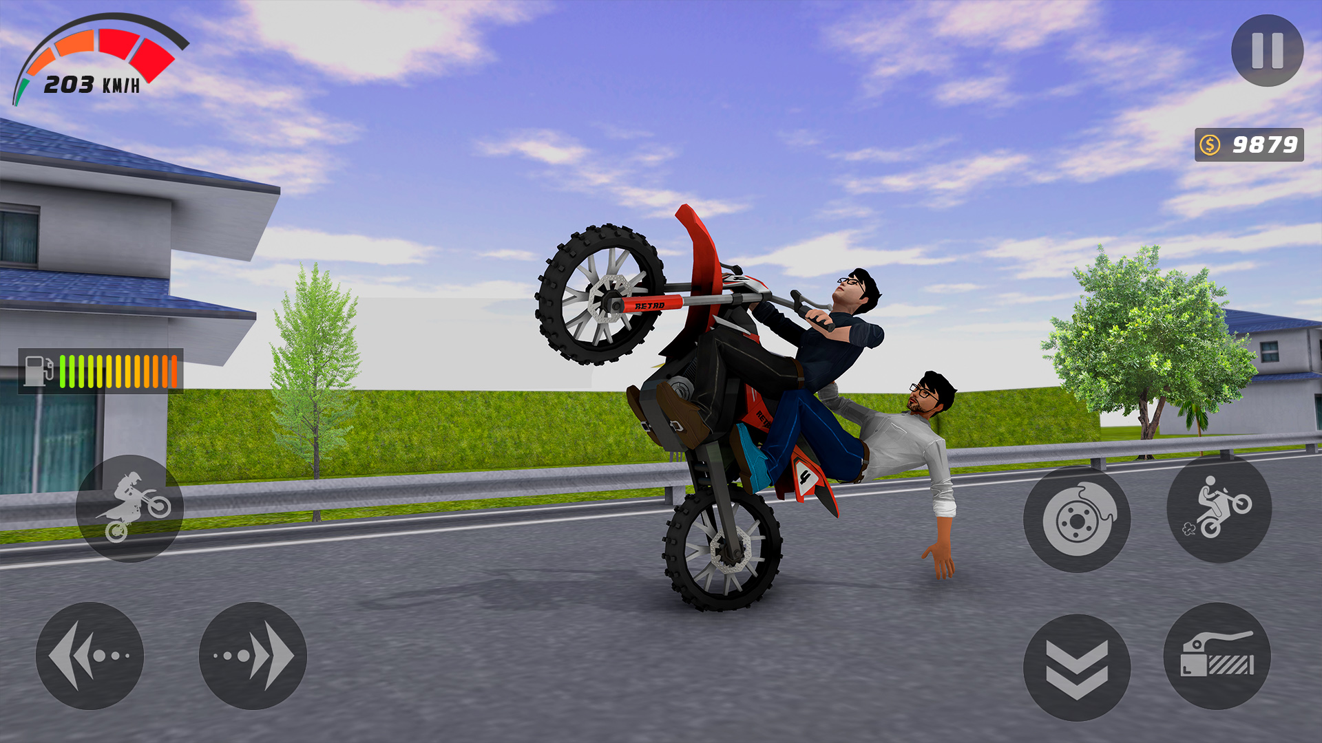 اسکرین شات 2 بازی Wheelie Moto 3d Bike Life Game
