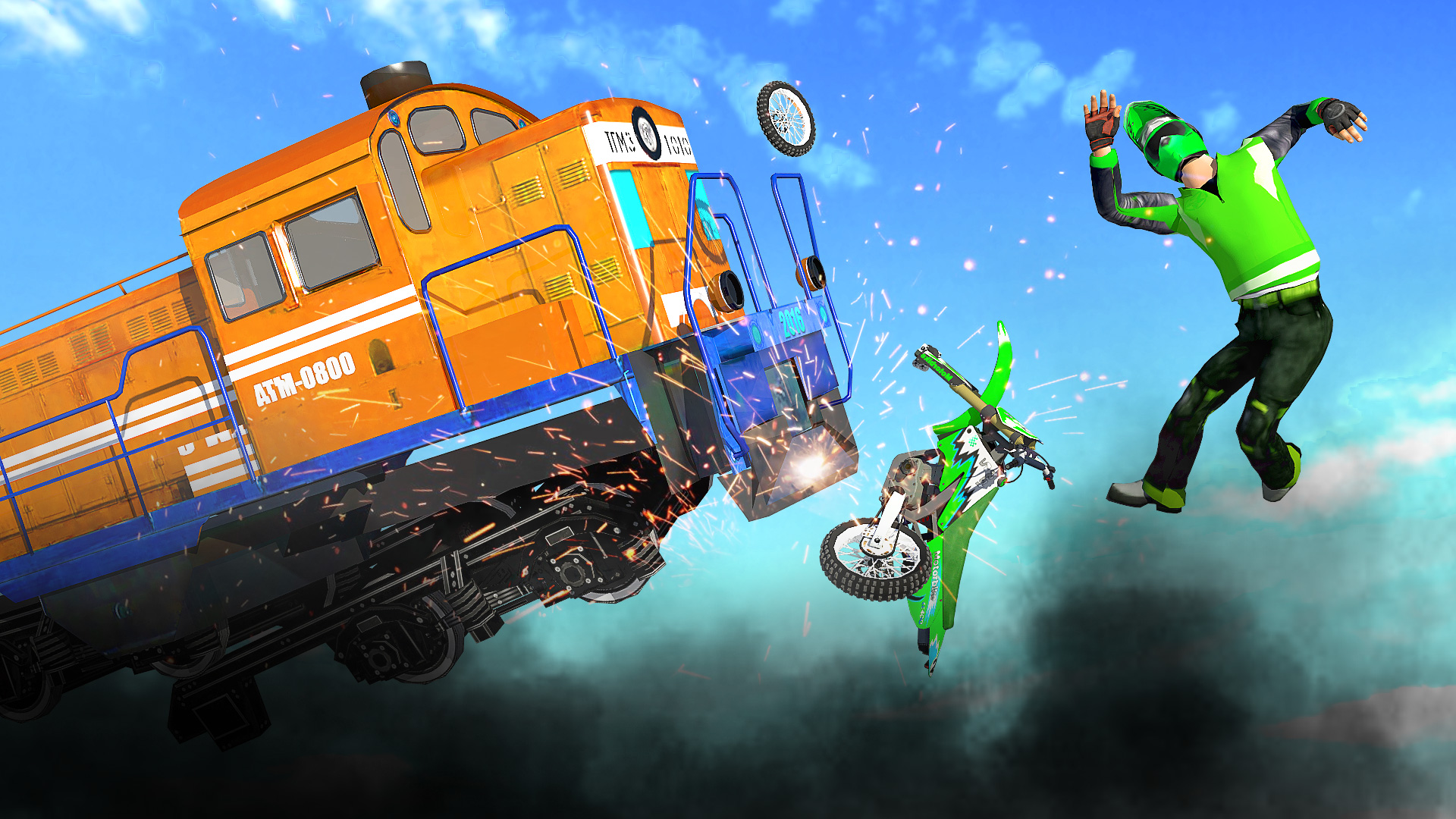 اسکرین شات 1 بازی Bike vs. Train – Top Speed Tra