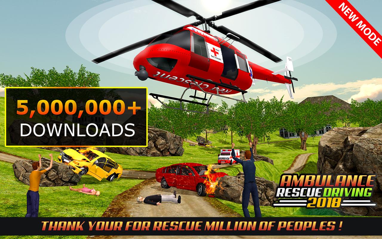 اسکرین شات 1 برنامه City Ambulance Rescue 911