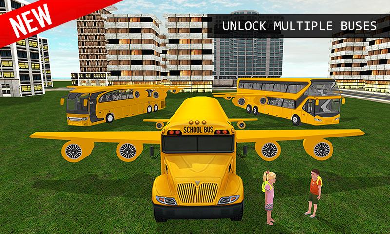 اسکرین شات 2 بازی Flying School City Bus Sim 3D