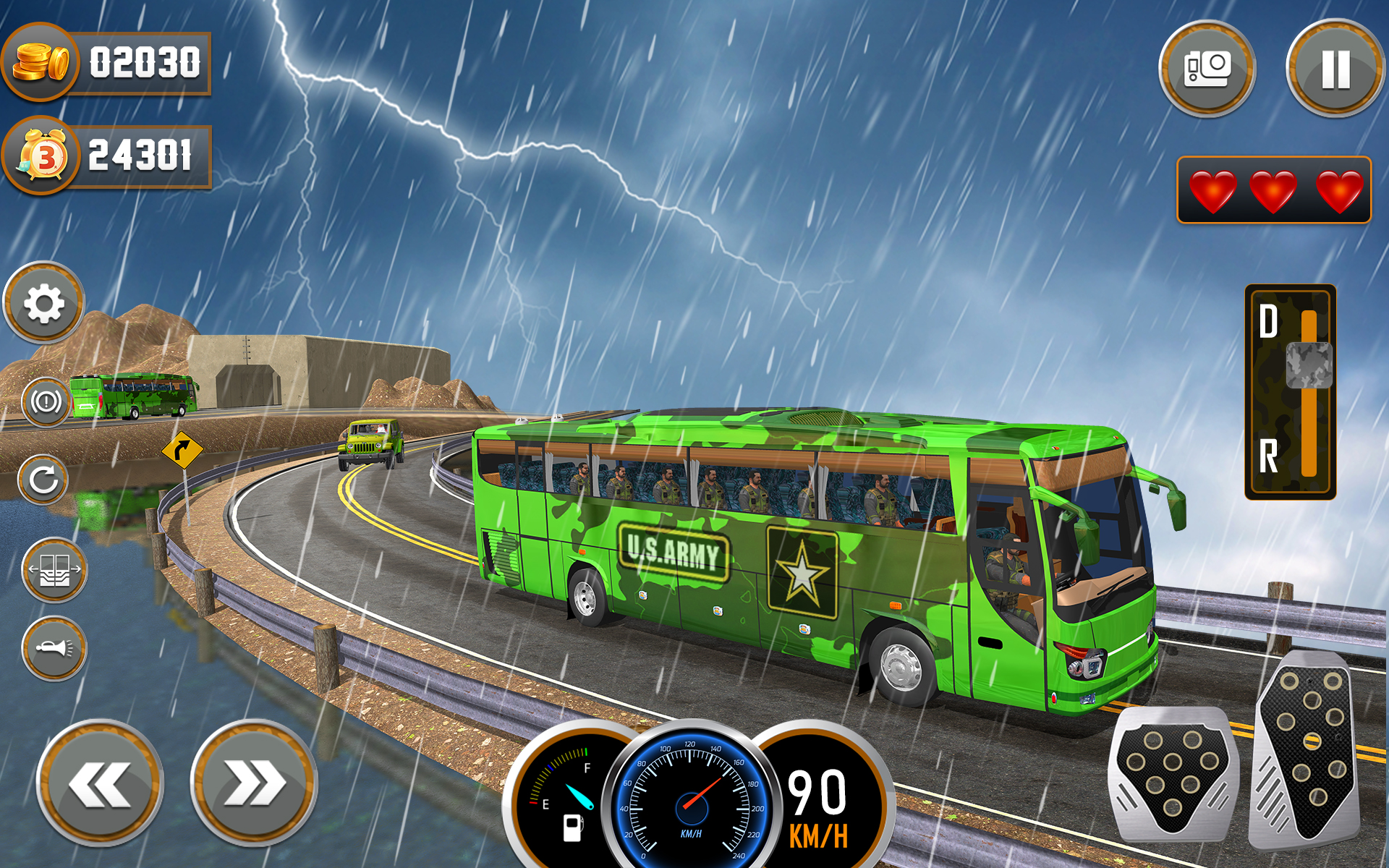 اسکرین شات 2 بازی Army Bus Driving Games 3D