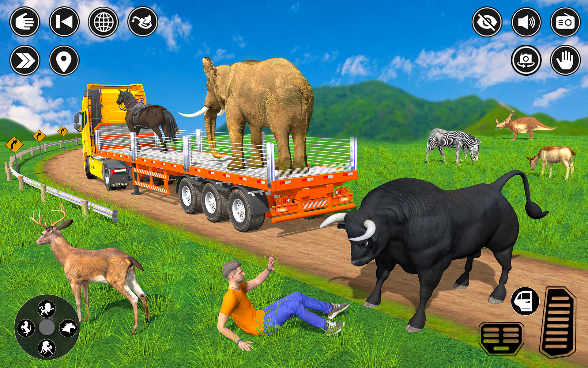 اسکرین شات 1 بازی Animal Transport Truck Driving