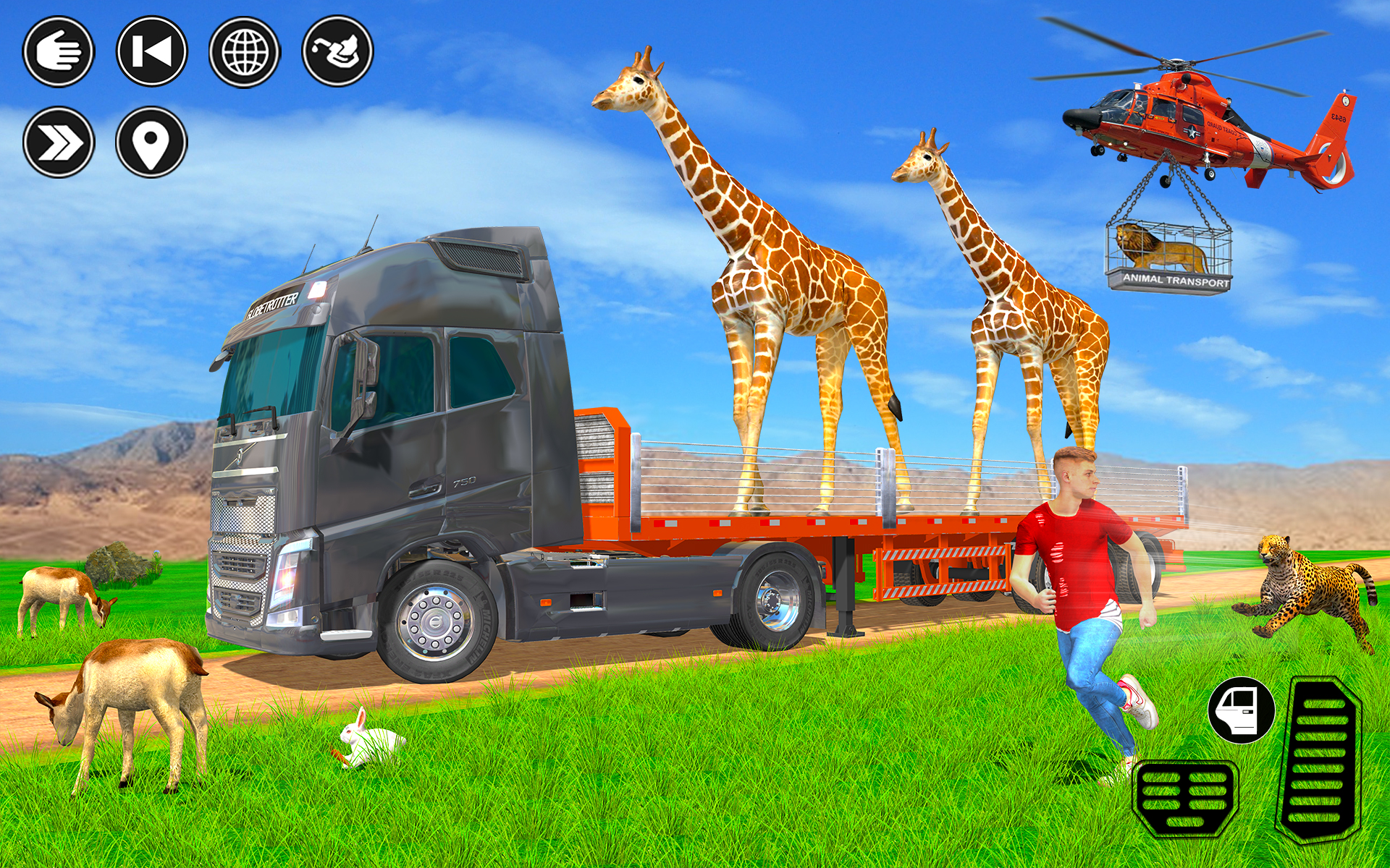 اسکرین شات 3 بازی Animal Transport Truck Driving