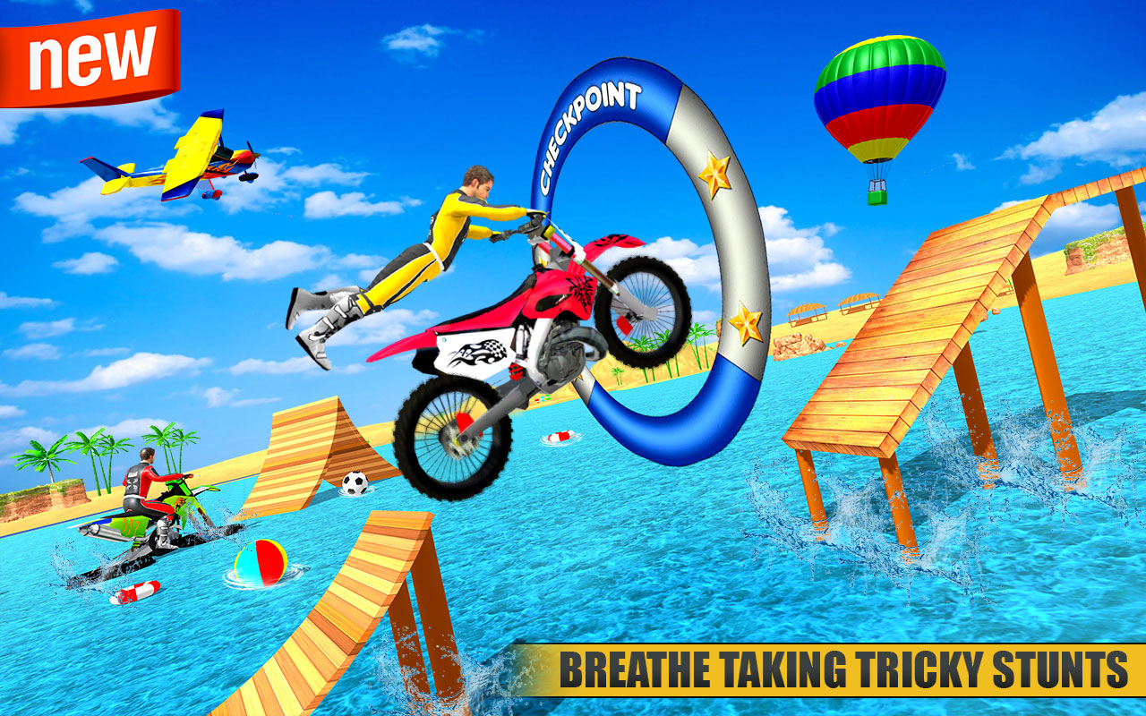 اسکرین شات 3 بازی Motor Bike Water Surfer Games