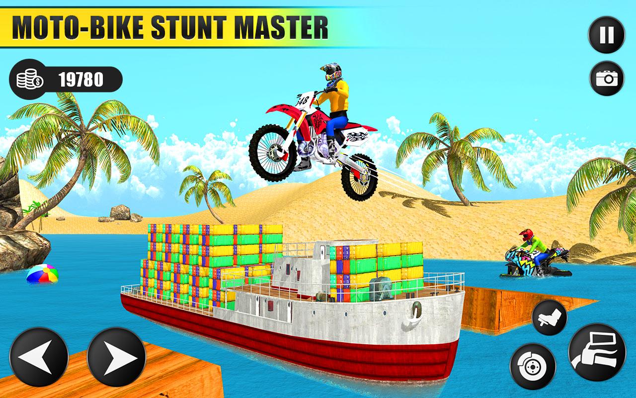 اسکرین شات 2 بازی Motor Bike Water Surfer Games