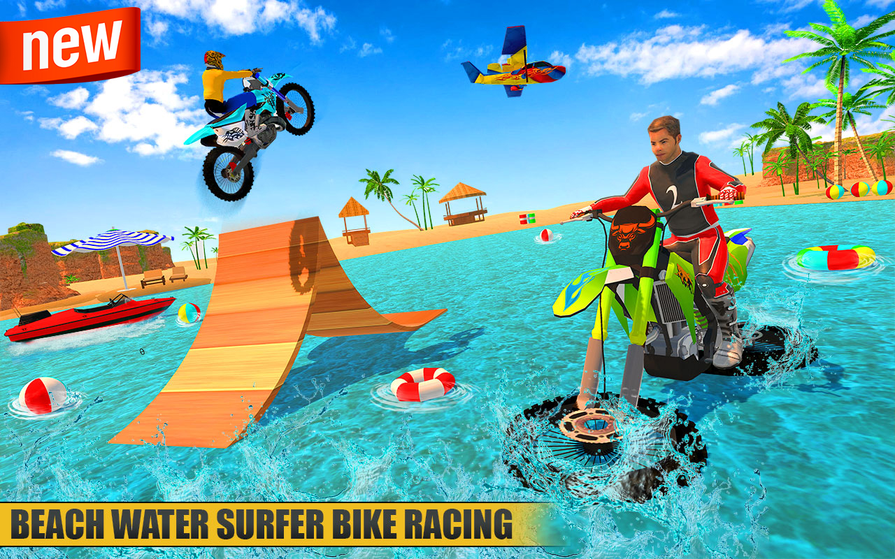 اسکرین شات 4 بازی Motor Bike Water Surfer Games