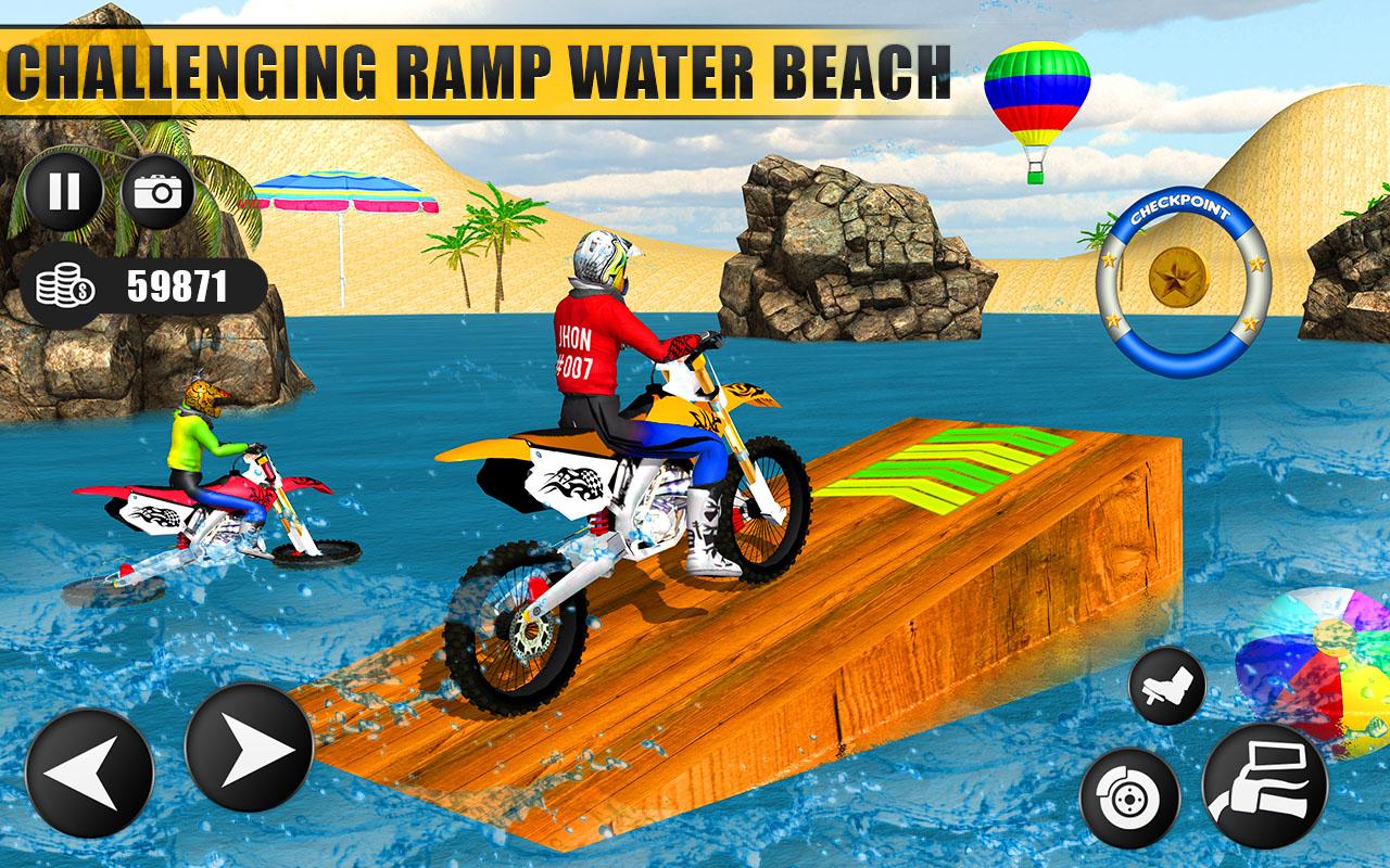 اسکرین شات 8 بازی Motor Bike Water Surfer Games