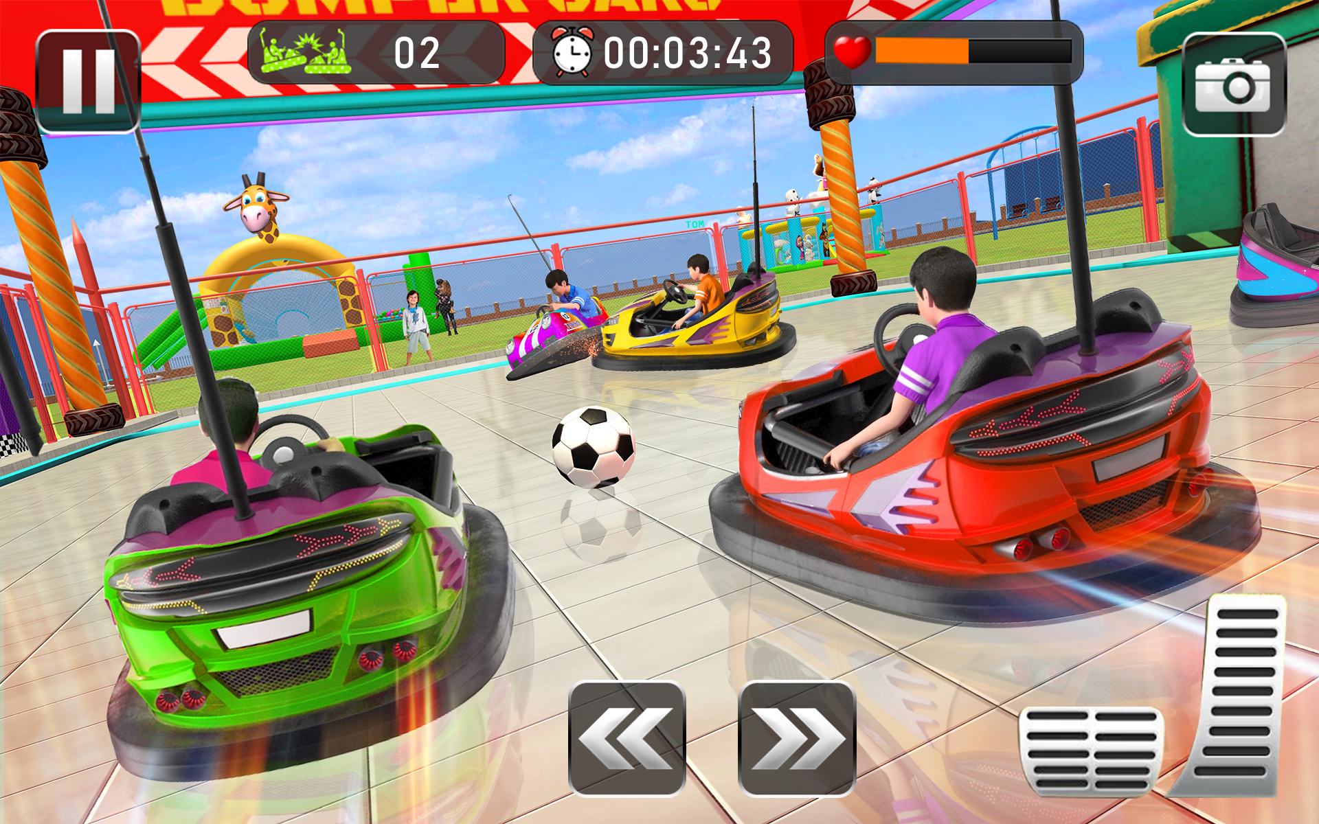 اسکرین شات 2 برنامه Bumper Car Crash Racing Games