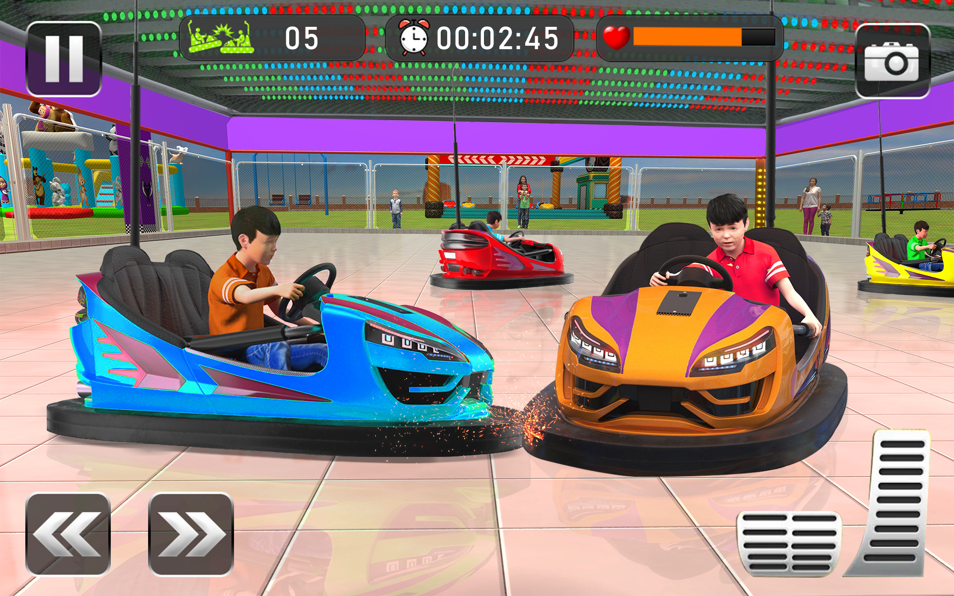 اسکرین شات 1 برنامه Bumper Car Crash Racing Games