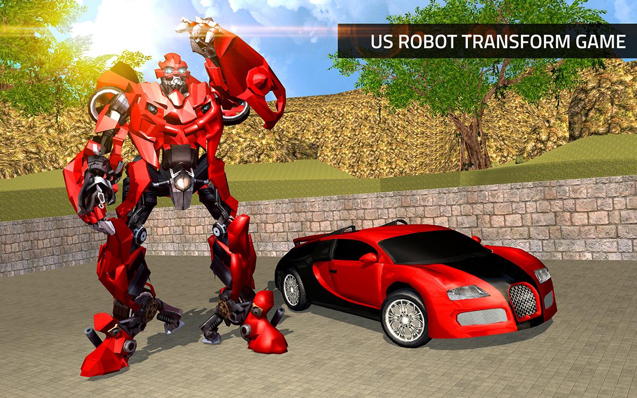 اسکرین شات 3 بازی US Robot Transform Car Driving