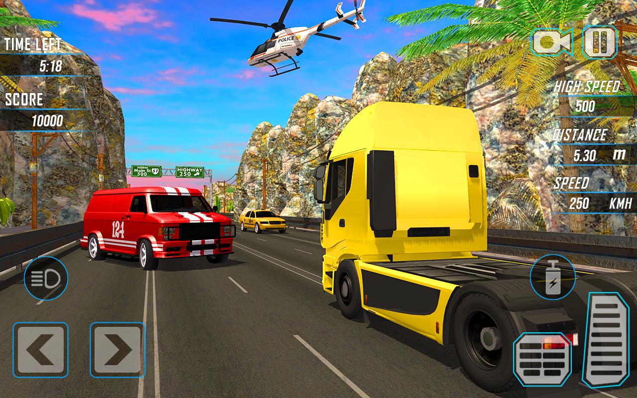 اسکرین شات 5 برنامه Highway Truck Endless Driving
