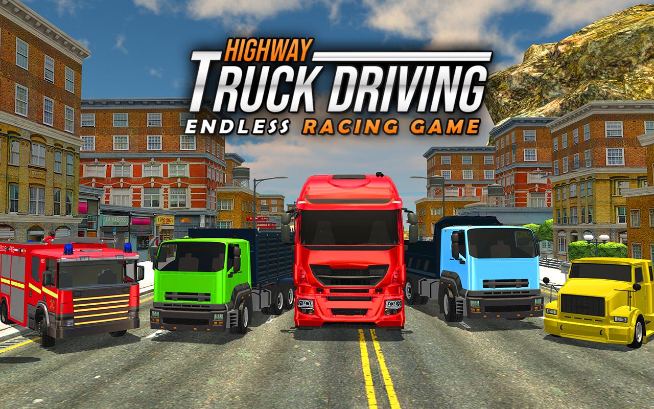 اسکرین شات 1 برنامه Highway Truck Endless Driving