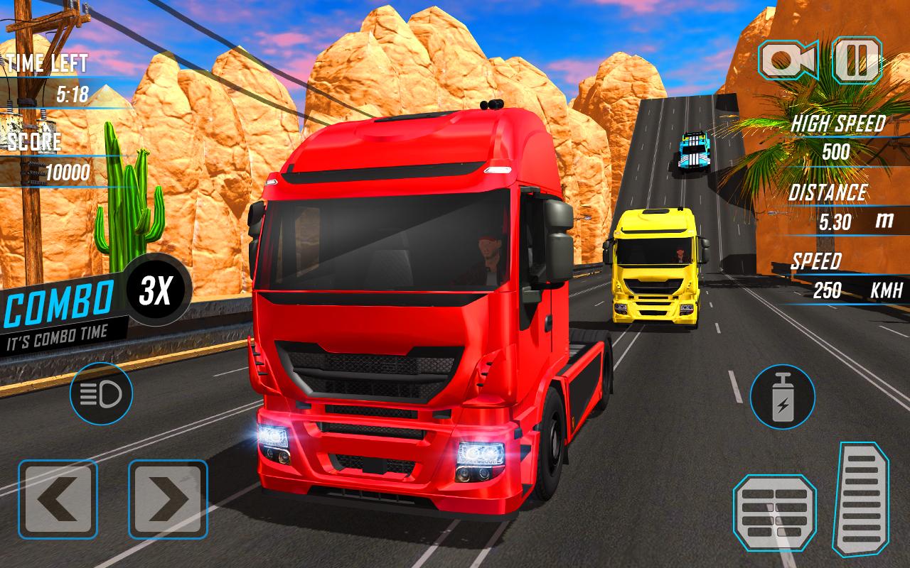 اسکرین شات 3 برنامه Highway Truck Endless Driving