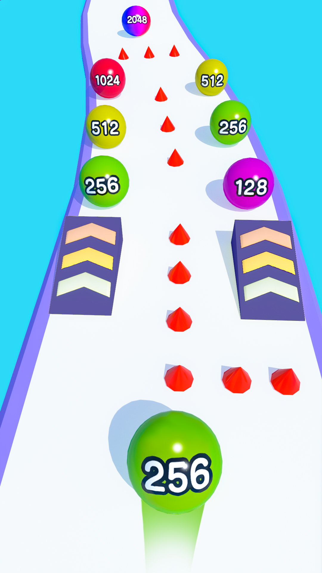 اسکرین شات 2 بازی Rolling Ball Run Numbers Game