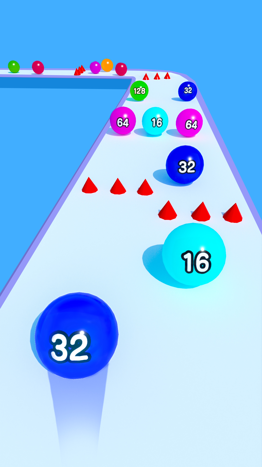 اسکرین شات 5 بازی Rolling Ball Run Numbers Game