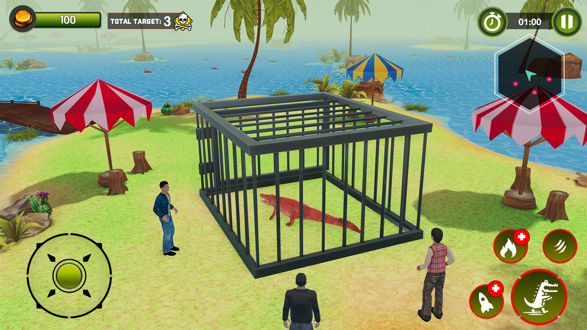 اسکرین شات 6 بازی Hungry Animal Crocodile Games
