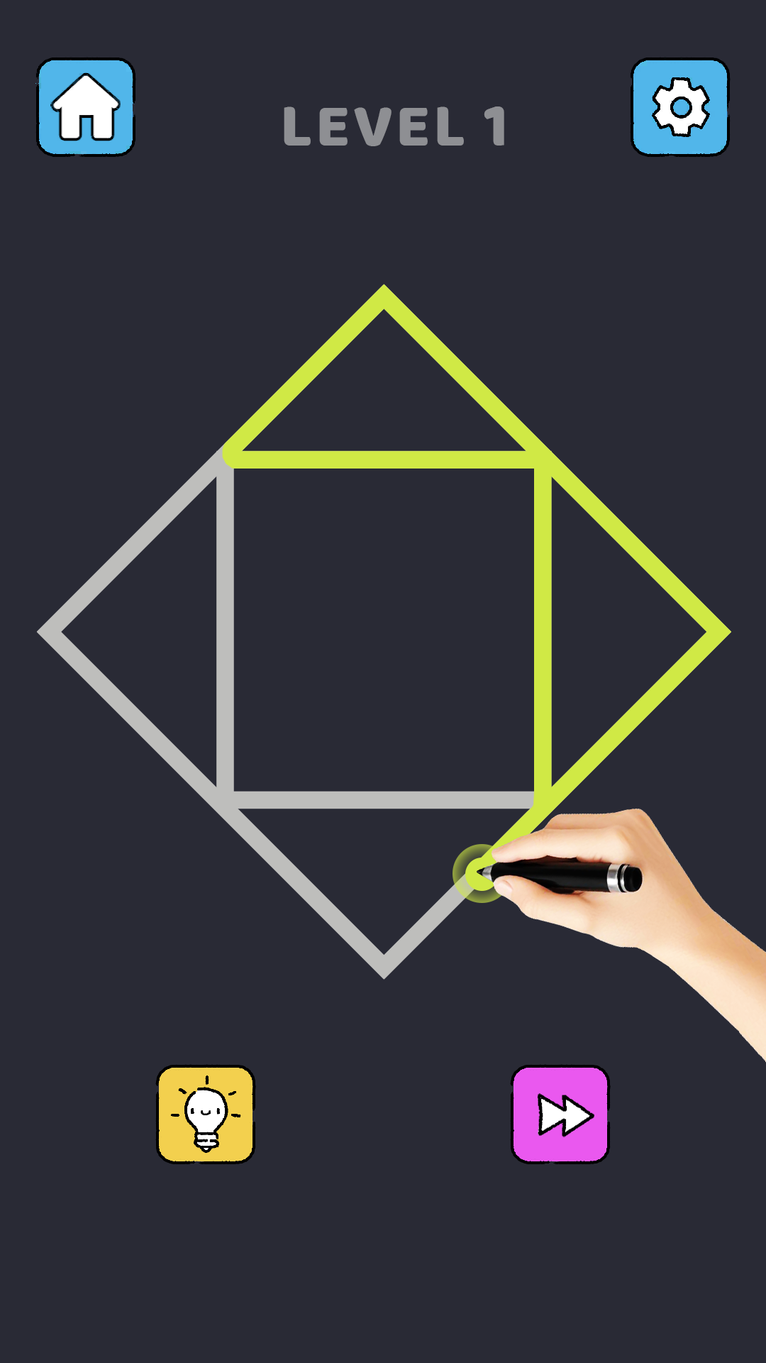 اسکرین شات 1 بازی Single Line Puzzle Drawing