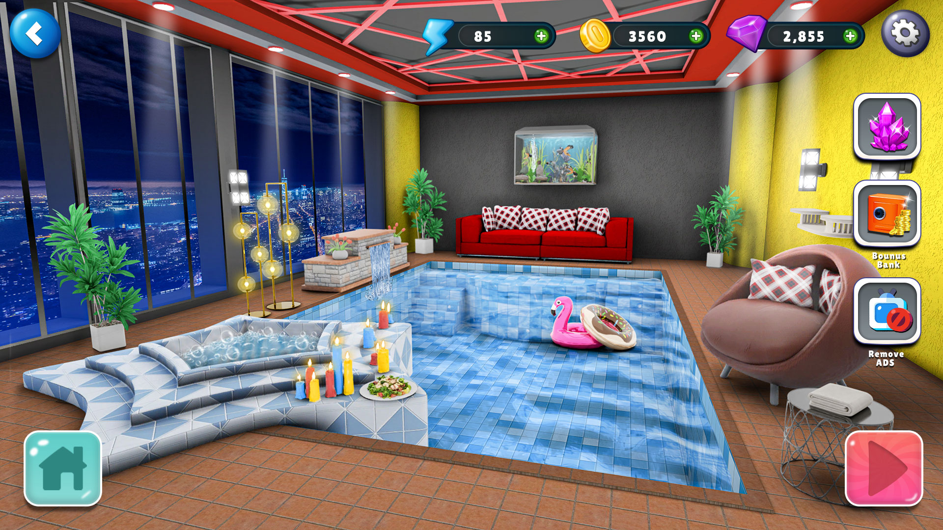 اسکرین شات 3 بازی Home Design Makeover 3D Game