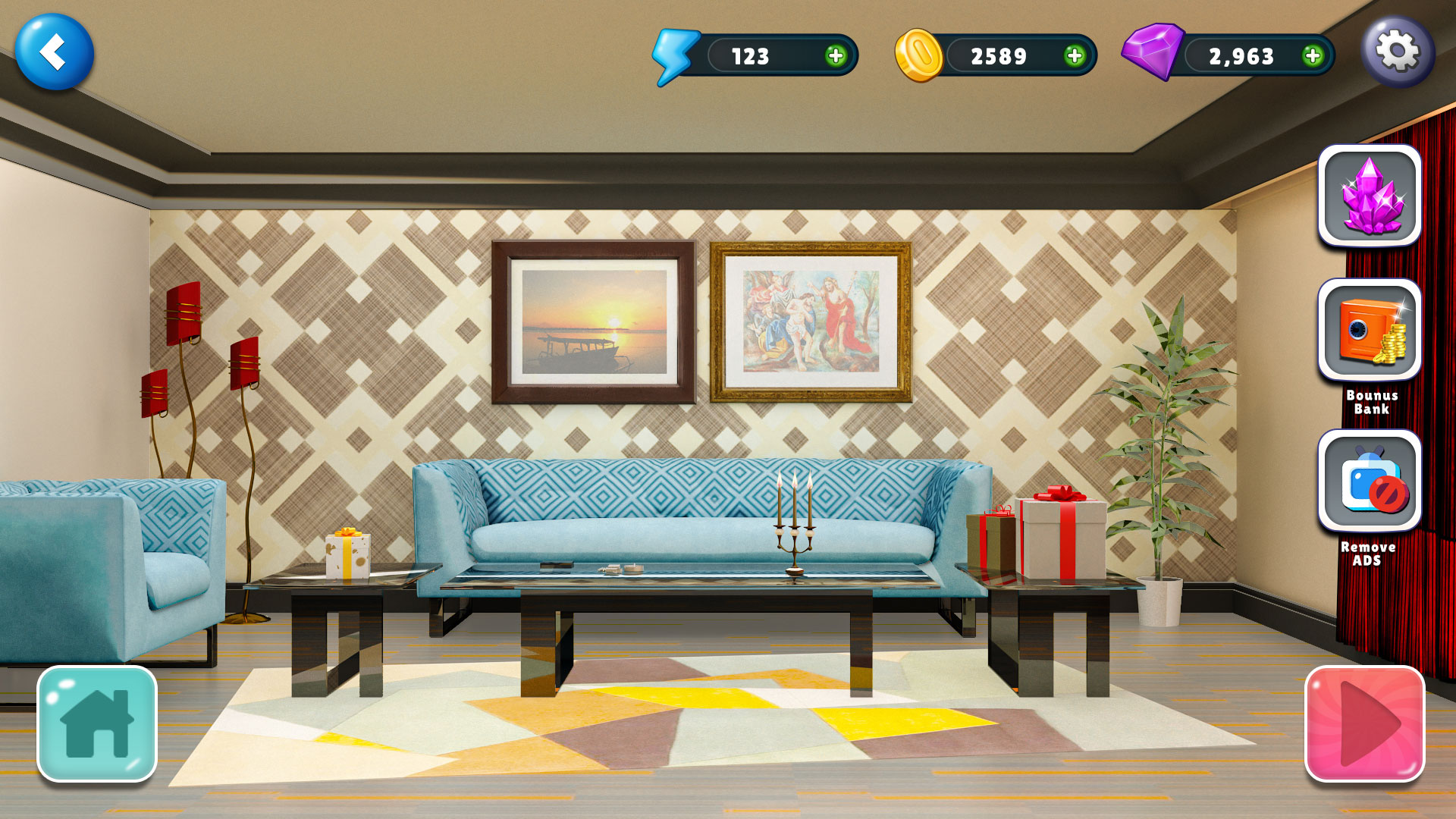 اسکرین شات 7 بازی Home Design Makeover 3D Game
