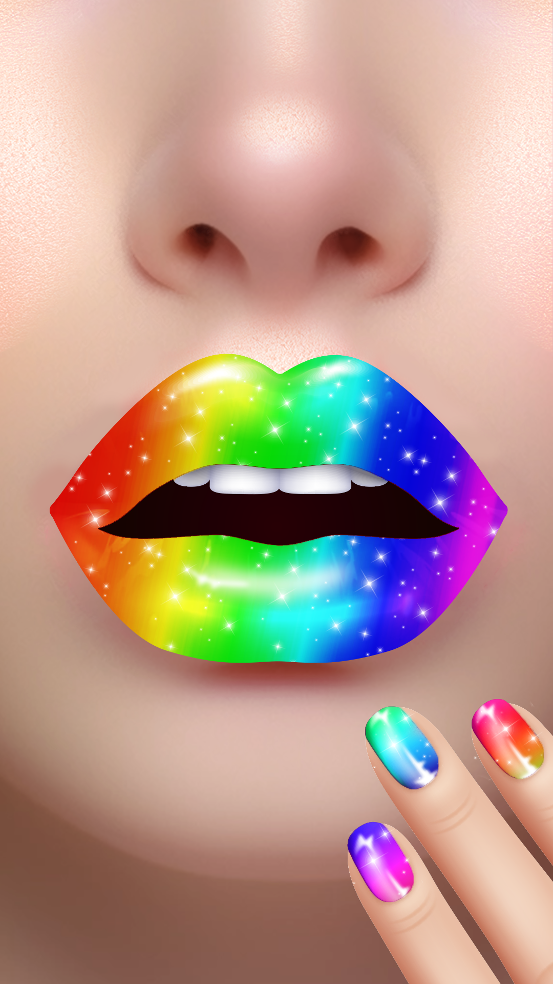 اسکرین شات 5 بازی Lip Art Beauty DIY Makeup Game