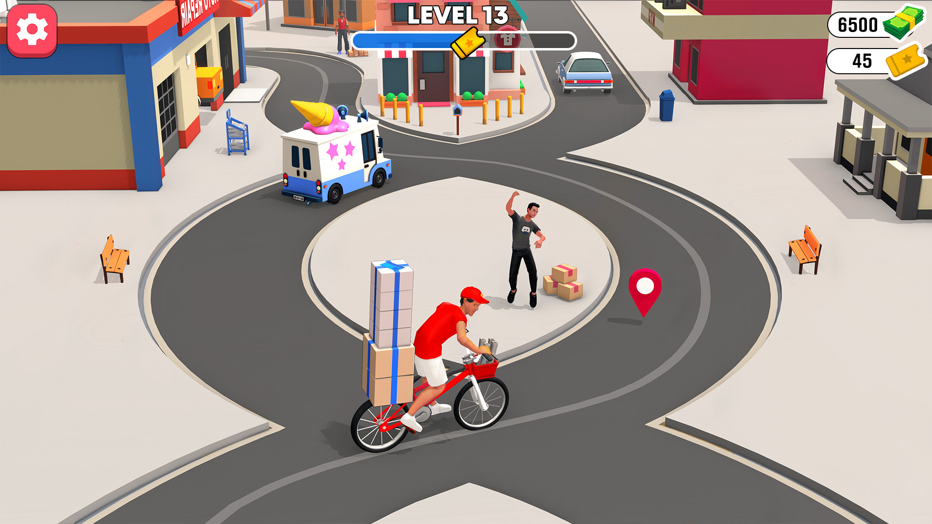 اسکرین شات 2 بازی Delivery Boy Bicycle Game