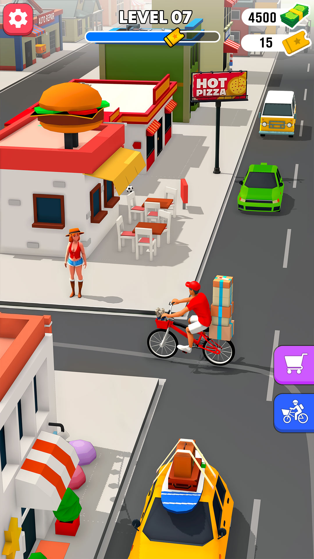 اسکرین شات 5 بازی Delivery Boy Bicycle Game