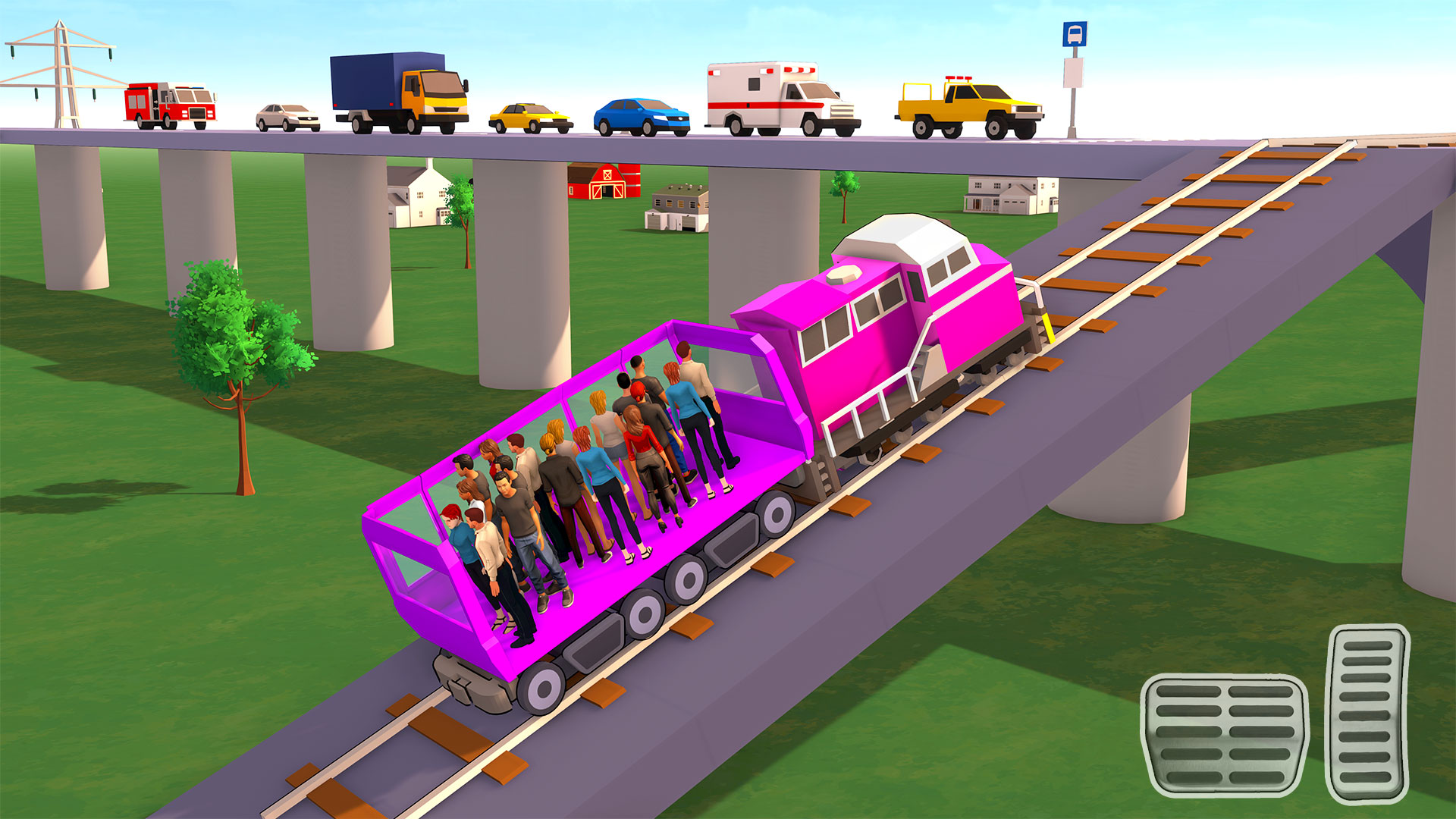 اسکرین شات 1 بازی Passenger Express Train Game