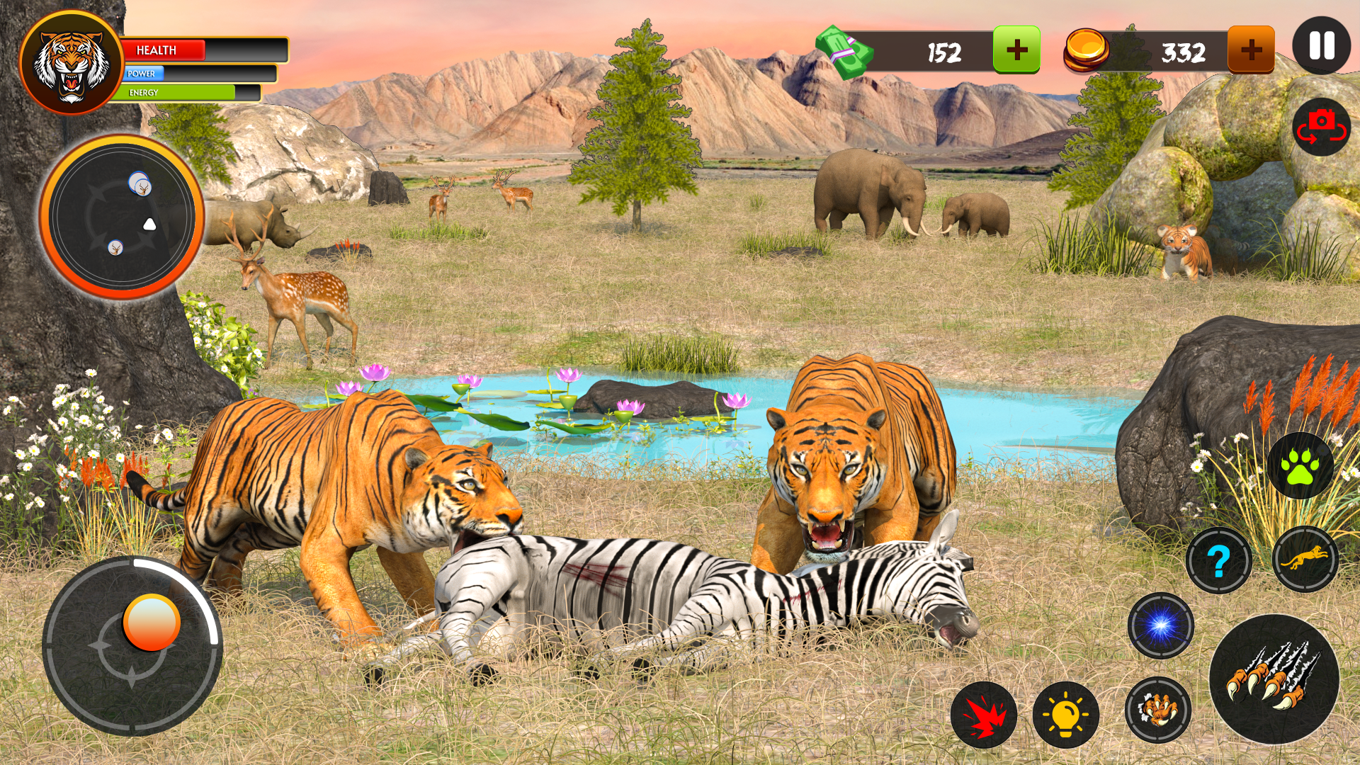اسکرین شات 2 بازی Tiger Games Wild Animal Games