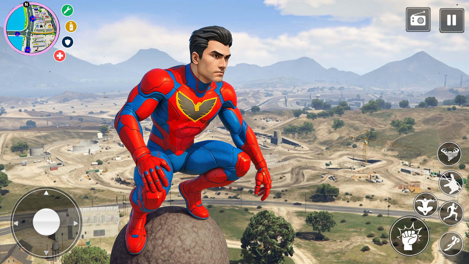 اسکرین شات 1 بازی Flying Superhero: Vegas Hero