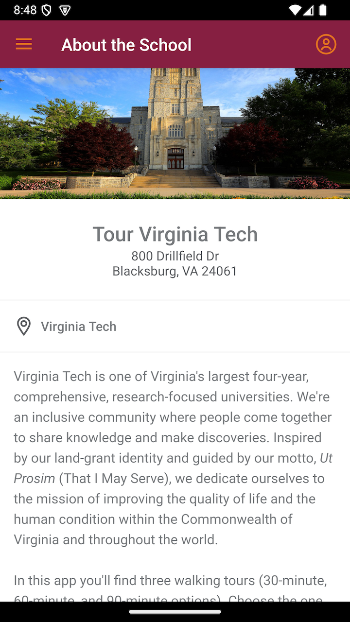 اسکرین شات 2 برنامه Virginia Tech Hokies on Track