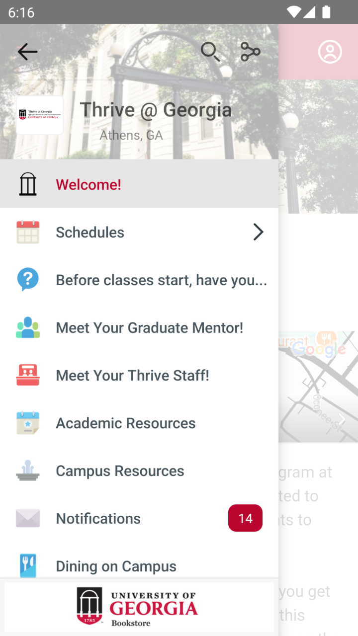 اسکرین شات 1 برنامه Welcome to UGA