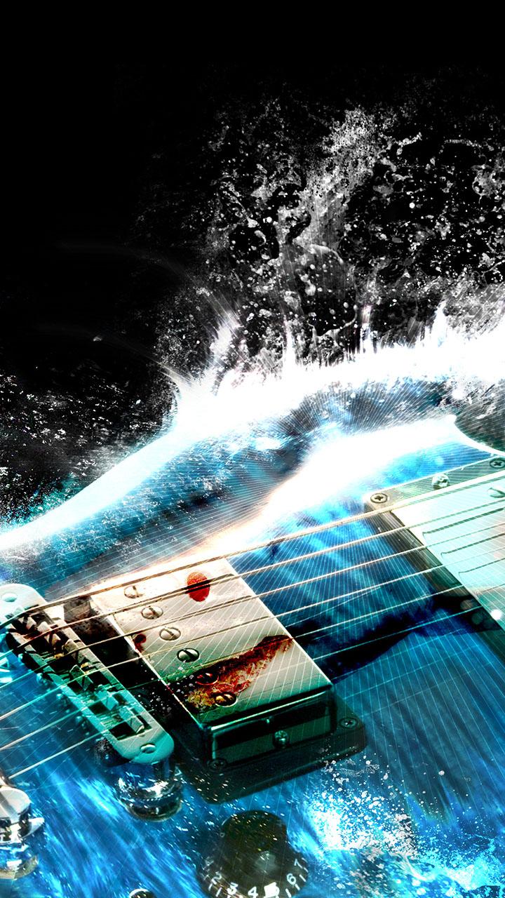 اسکرین شات 2 برنامه Guitar Live Wallpaper