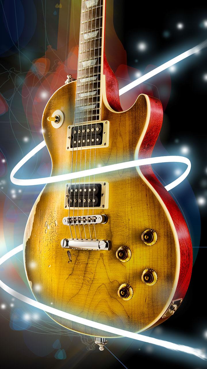 اسکرین شات 1 برنامه Guitar Live Wallpaper
