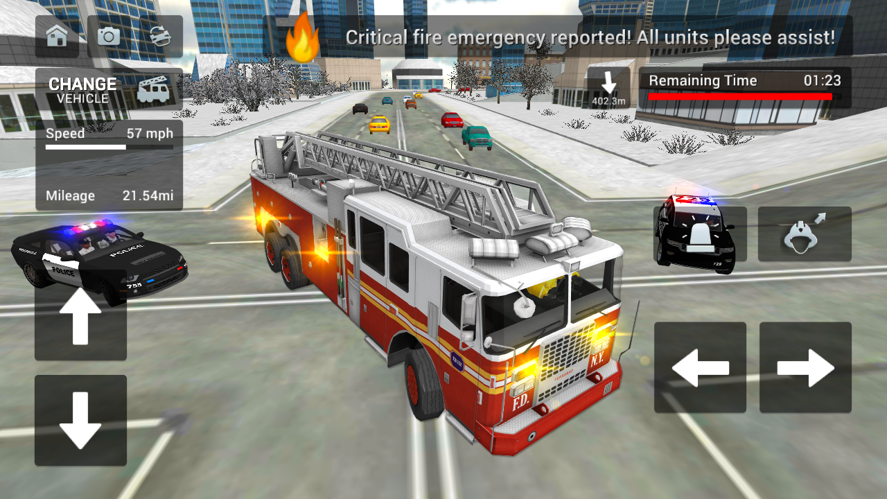 اسکرین شات 5 بازی Fire Truck Rescue Simulator