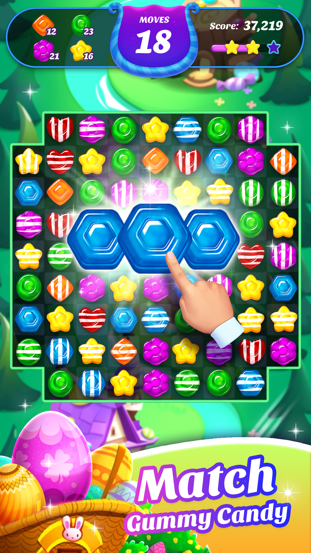 اسکرین شات 3 بازی Gummy Candy Blast- Fun Match 3