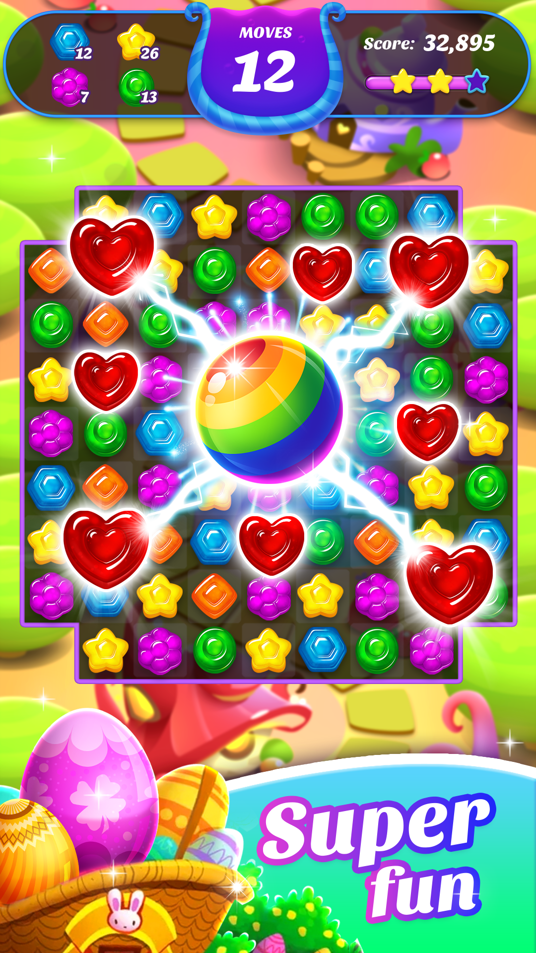 اسکرین شات 1 بازی Gummy Candy Blast- Fun Match 3