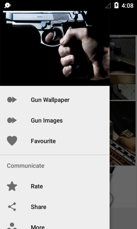 اسکرین شات 5 برنامه Gun Wallpaper HD