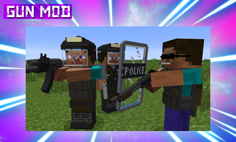 اسکرین شات 2 برنامه Gun Mod MCPE