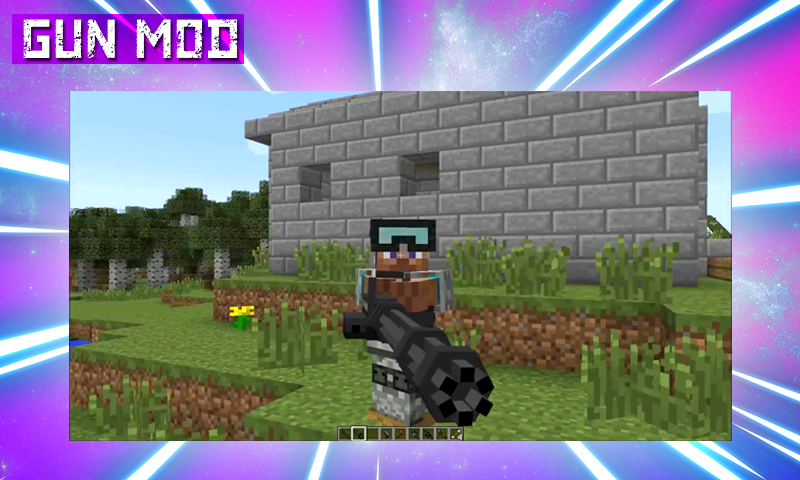 اسکرین شات 3 برنامه Gun Mod MCPE