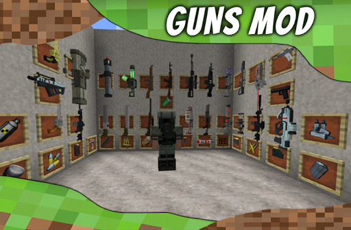اسکرین شات 1 برنامه Mod Guns for MCPE. Weapons mods and addons.