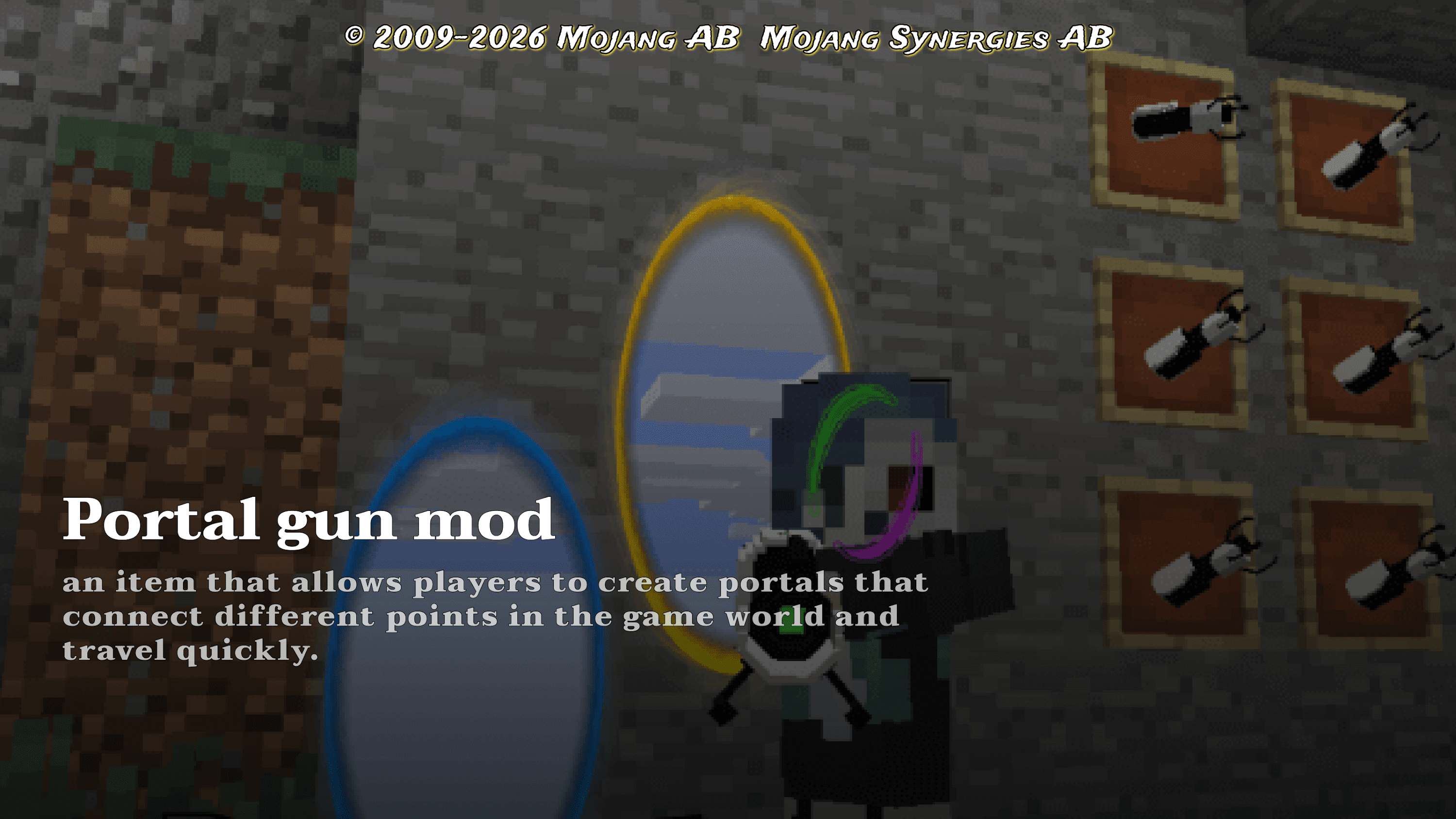 اسکرین شات 1 برنامه portal gun mod for minecraft