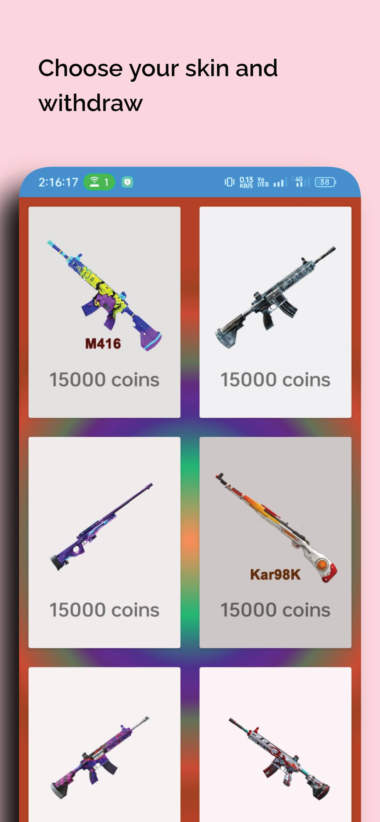 اسکرین شات 3 برنامه gun skin and tools PabgM