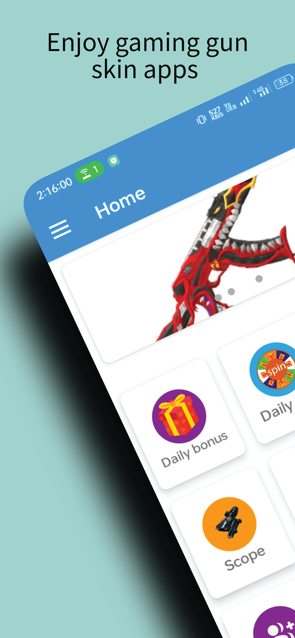 اسکرین شات 1 برنامه gun skin and tools PabgM