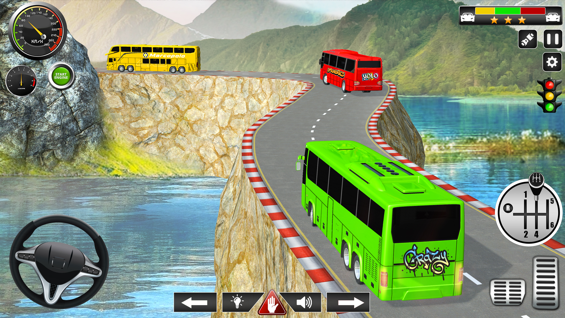 اسکرین شات 1 برنامه Coach Bus Simulator Bus Games