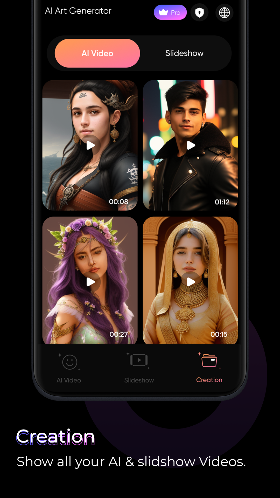 اسکرین شات 4 برنامه AI Photo-AI Music Video Editor