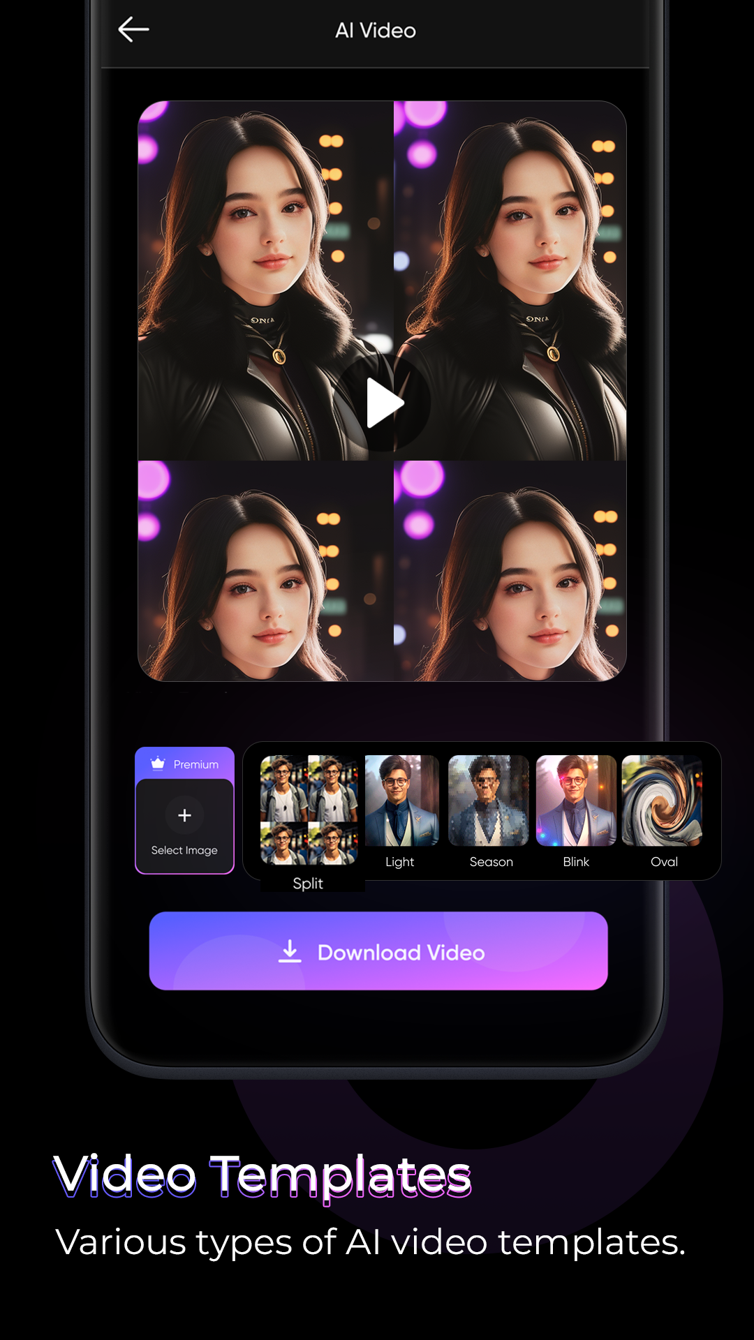 اسکرین شات 2 برنامه AI Photo-AI Music Video Editor