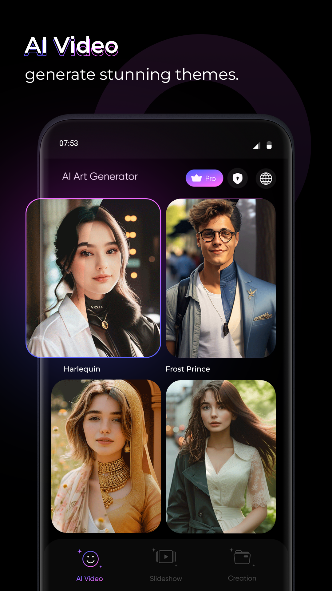 اسکرین شات 1 برنامه AI Photo-AI Music Video Editor