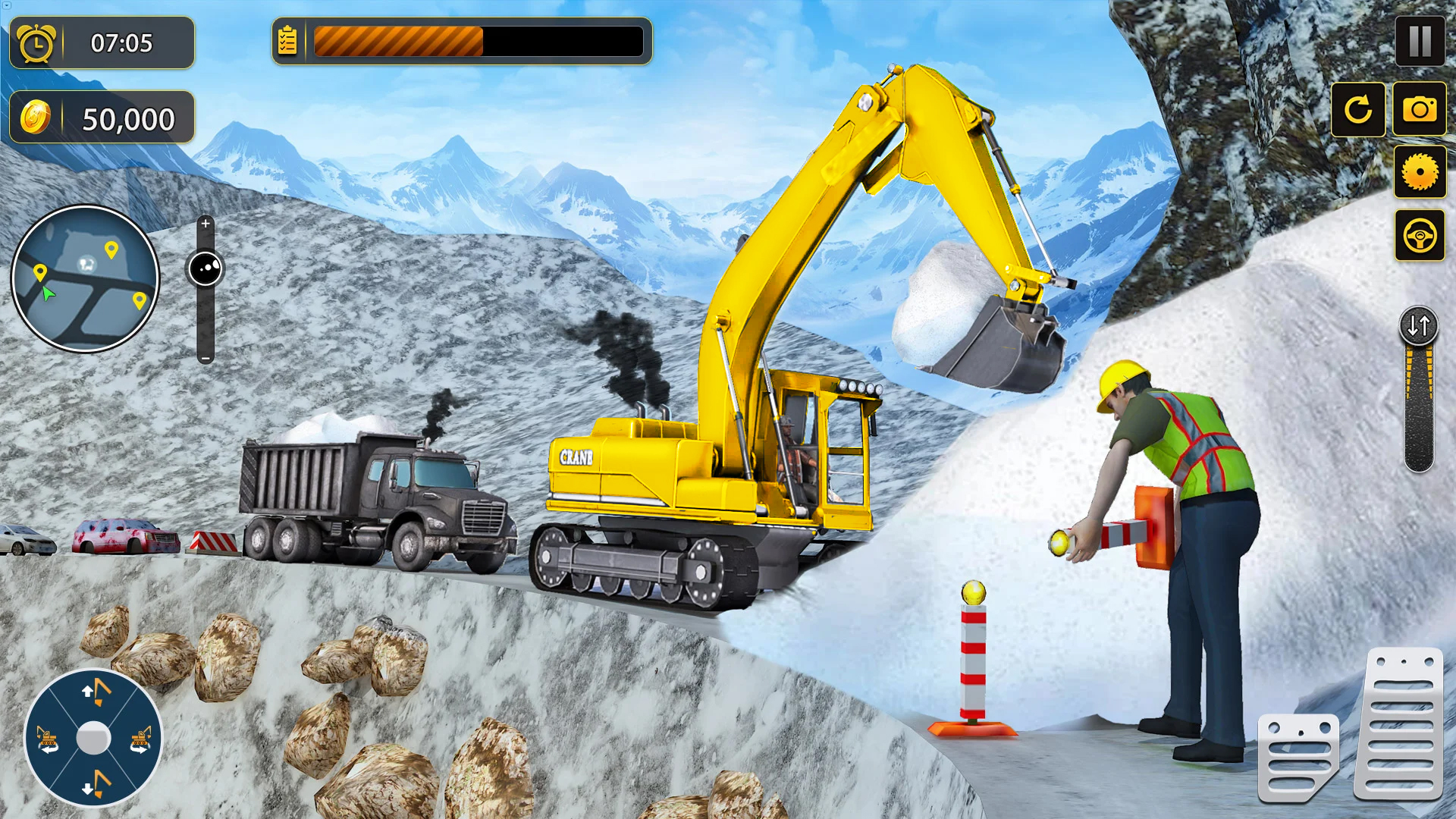 اسکرین شات 2 برنامه Bulldozer Excavator: JCB Games
