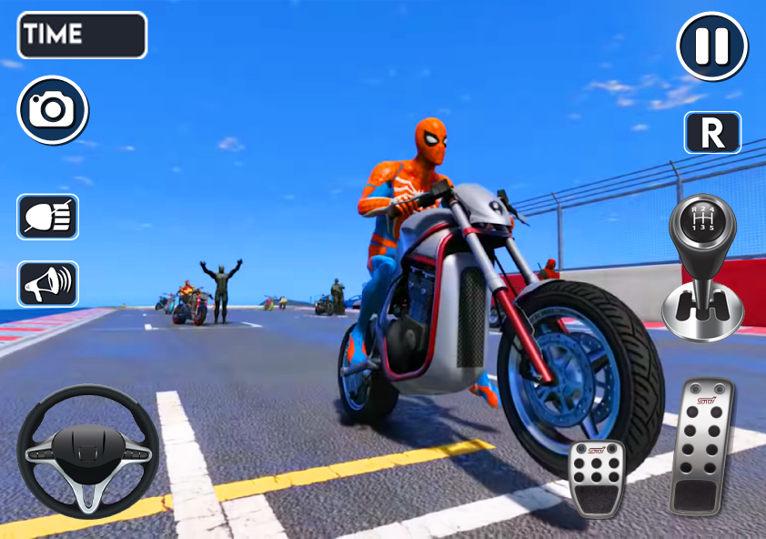 اسکرین شات 4 بازی Spider Tricky Bike Stunt Race